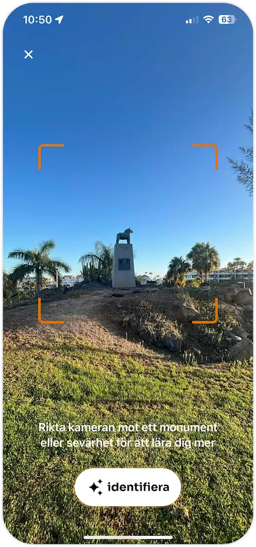 Aperto app - skanna sevärdheter med kameran